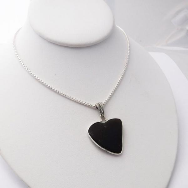 Black Sea Glass Necklace picture