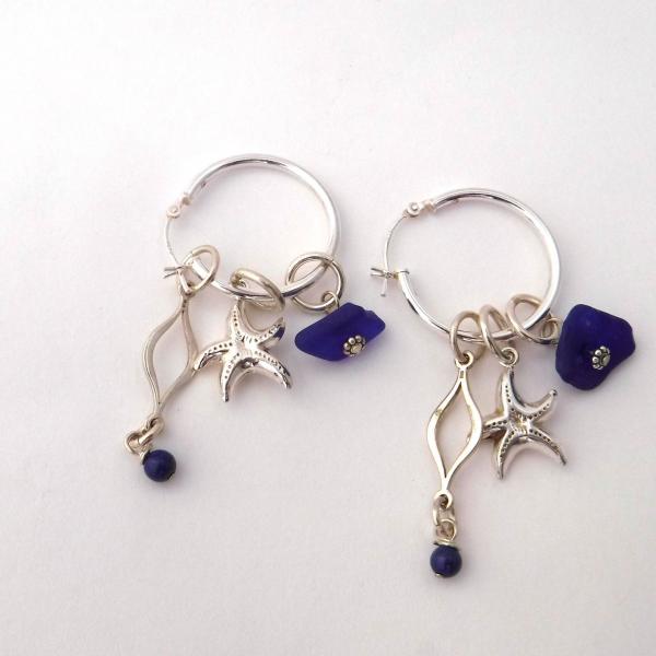 Cobalt Blue Interchangeable earrings picture