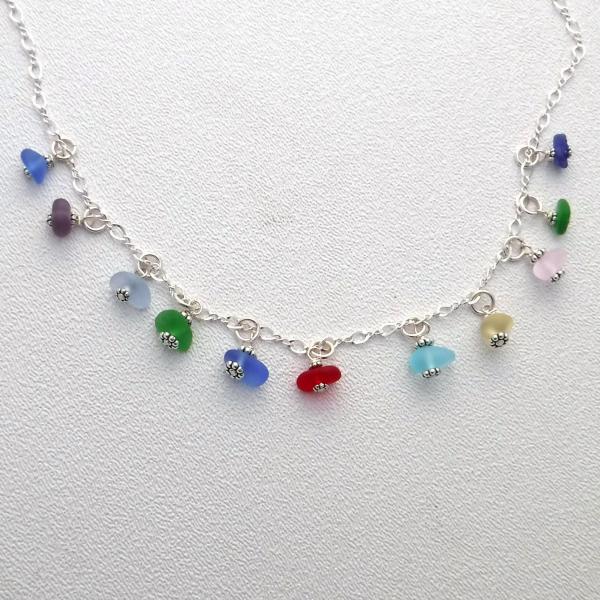 Rainbow Sea Glass Necklace picture