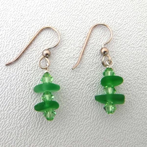 Jade Sea Glass Earrings picture