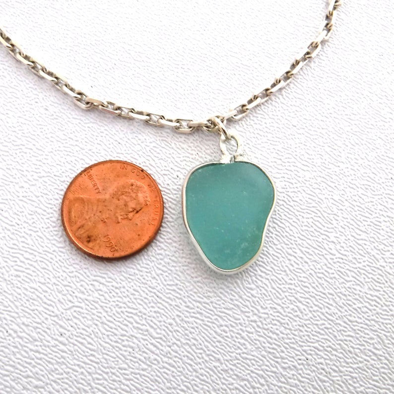 Turquoise Sea Glass Anklet picture