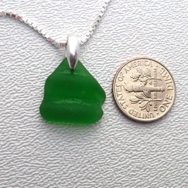 Kelly Green Sea Glass Necklace picture