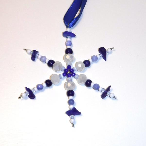 Sea Glass Snowflake Ornament