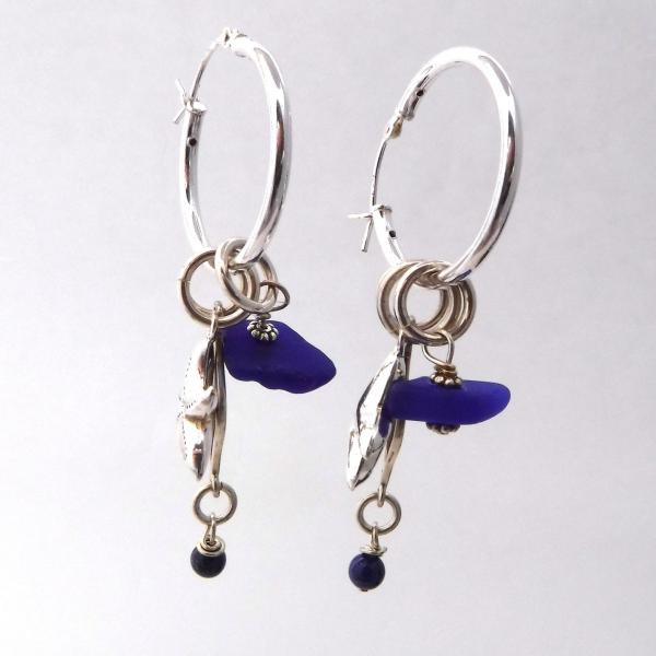 Cobalt Blue Interchangeable earrings picture