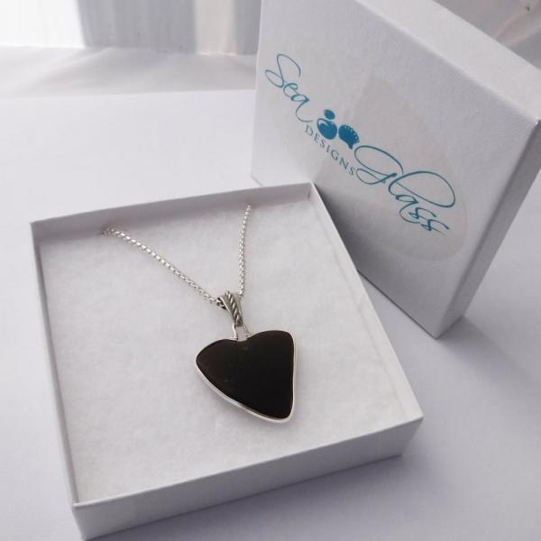 Black Sea Glass Necklace picture