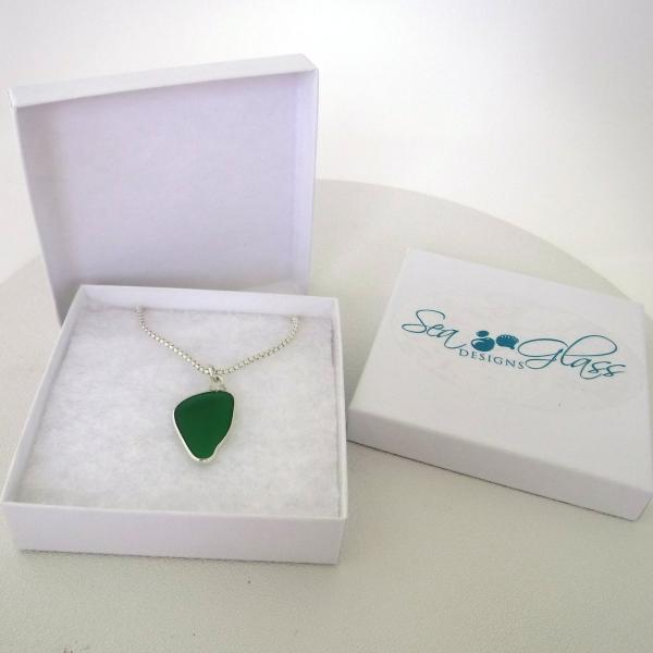 Jade Green Sea Glass Necklace picture