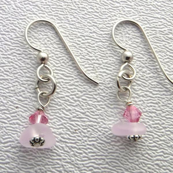 Pink Sea Glass Earrings picture
