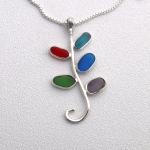 “The Scorpion” Sea Glass Necklace