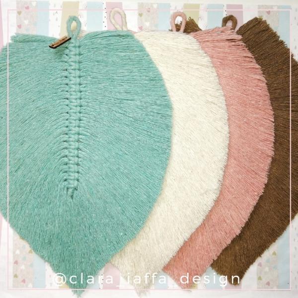 Hojas 30cms en Macrame