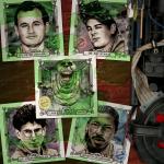 Build-A-Bundle Ghostbusters 6 x 6 Character Mini-Prints • Peter, Ray, Egon, Winston, Slimer • Hand-Drawn Giclee Art Print