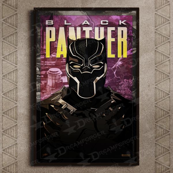 Black Panther (Superhero Minimalist Poster Series) • 11" x 17" Art Print • Fan Art for the Fan of (Comic) Art! picture