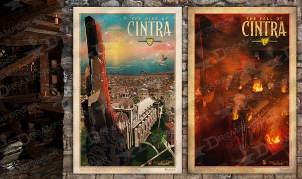 The Rise & Fall of Cintra - 11 x 17 Witcher Travel Poster Bundle (Dandy Lion Excursions series) • Explore the Northern Kingdoms!