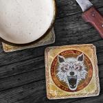 The Witcher Italian Marble Coasters "School of the Wolf"