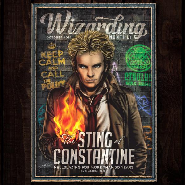 The Sting of Constantine Magazine Poster 11" x 17" Hand-Drawn Custom Art picture