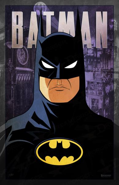 Batman (Superhero Minimalist Poster Series) • 11" x 17" Art Print • Fan Art for the Fan of (Comic) Art!