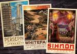 Firefly 11x17 Travel Poster Bundle (WuXing Travel Agency series) • Persephone / Whitefall / Sihnon