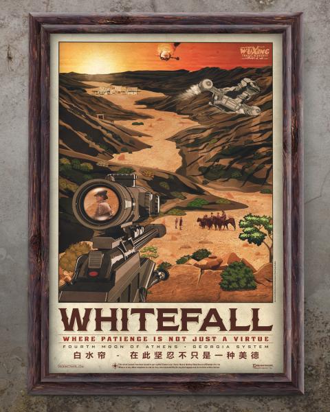 Firefly Whitefall Travel Poster 11" x 17" (WuXing Travel Agency series) picture