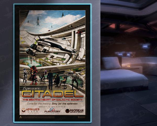 Mass Effect "Experience the Citadel" Travel Poster 9" x 12" & 11" x 17" picture