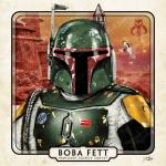 Boba Fett, 6" x 6" Hand-Drawn Custom Art • Limited Giclee Print Run