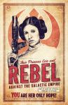 Princess Leia REBEL Recruitment Print - 11" x 17" Hand-Drawn Custom Art