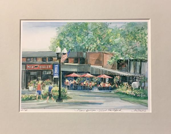 "Max Burger West Hartford"—framable print picture