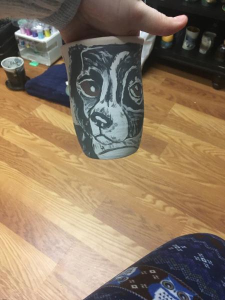 Pet portrait mug picture