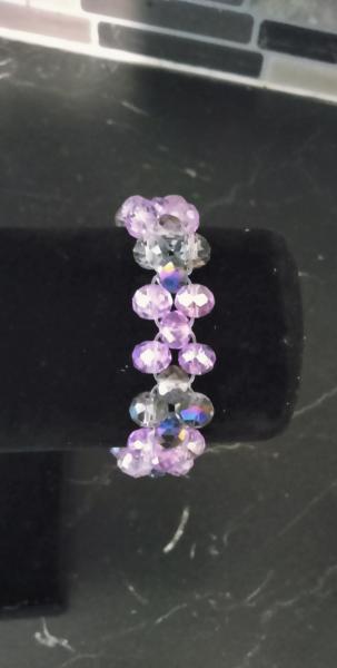 Light purple bracelet double layer