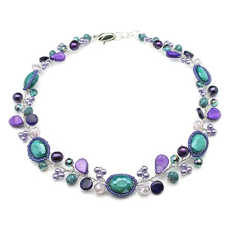 Purple Aqua Necklace