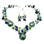 AVENTURINE AND BLUE NECKLACE