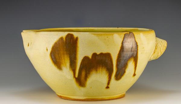 Cream and Brown Mixing Bowl picture