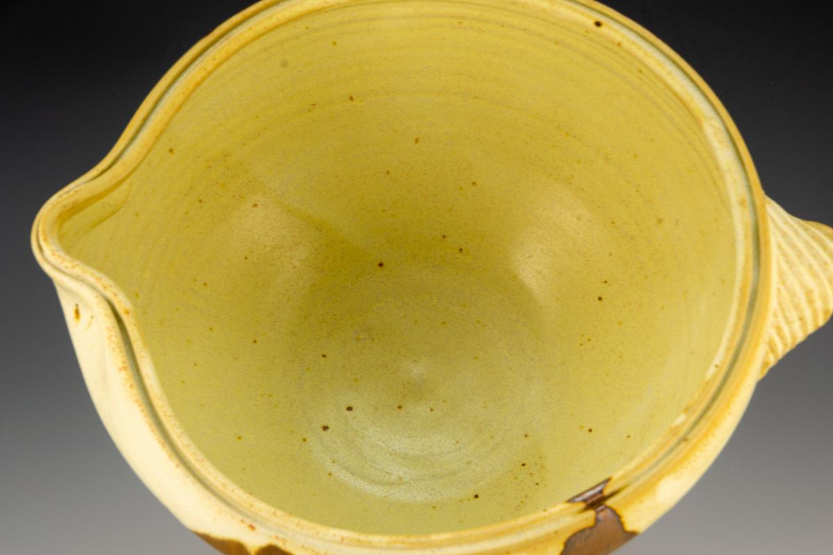 Cream and Brown Mixing Bowl picture