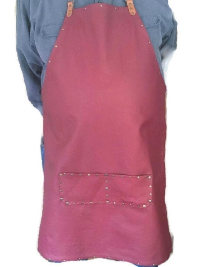 Leather Apron Soft Black Cherry picture