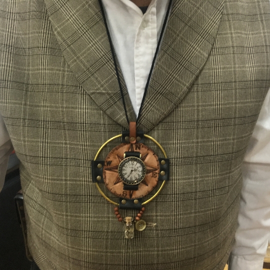 Steampunk necklace watch picture