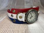 Red, White, and Blue Steampunk watch - (Small)