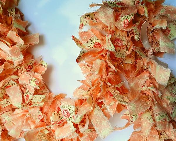 Pink Flower Rag Garland picture