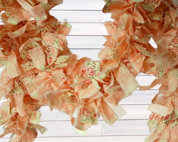 Pink Flower Rag Garland picture