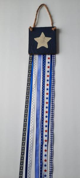 Wooden American Flag Stars with Streamers picture