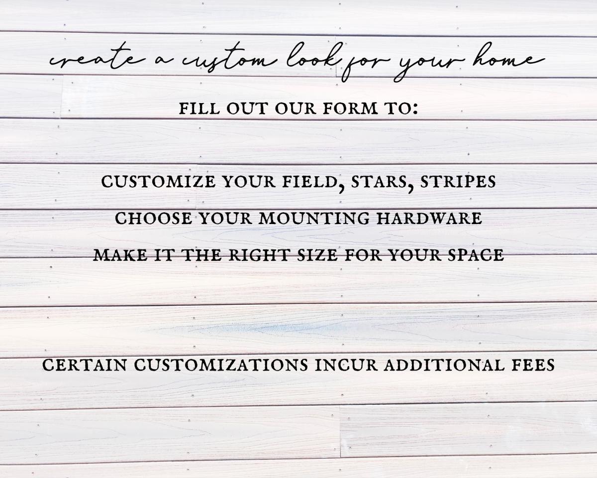 Custom Betsy Ross American Flag DEPOSIT ONLY picture