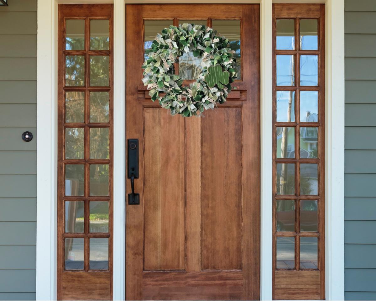 Saint Patrick's Day Rag Wreath picture