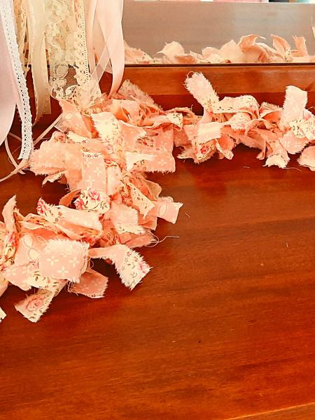 Pink Flower Rag Garland picture