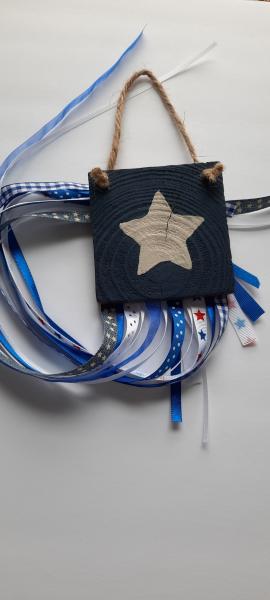 Wooden American Flag Stars with Streamers picture