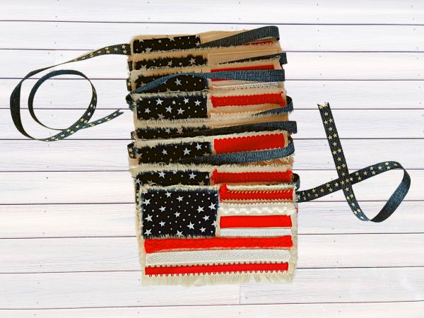 Fringed Bottom American Flag Garland picture