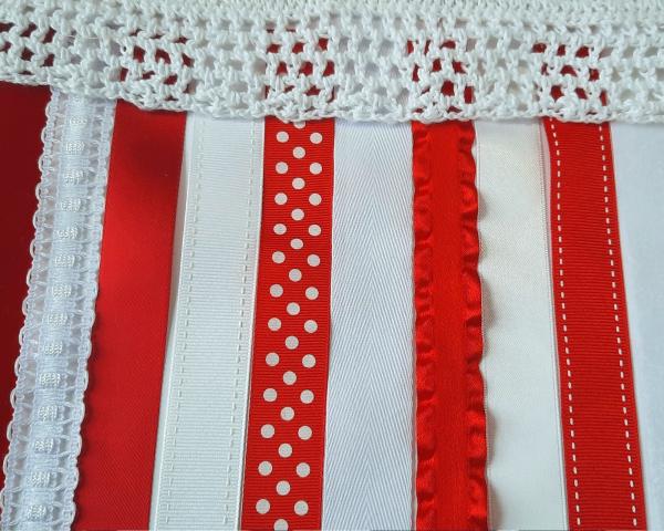 Stars and Stripes American Flag Doily Wall Hanging picture