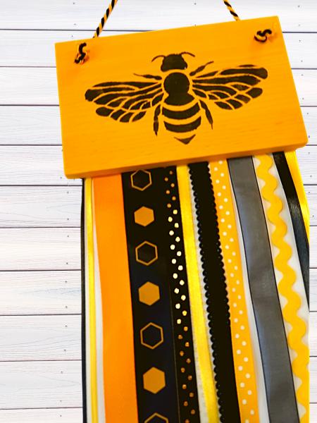 Mini Bee Hanger with Ribbon Streamers picture