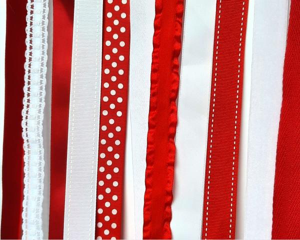 Stars and Stripes American Flag Doily Wall Hanging picture