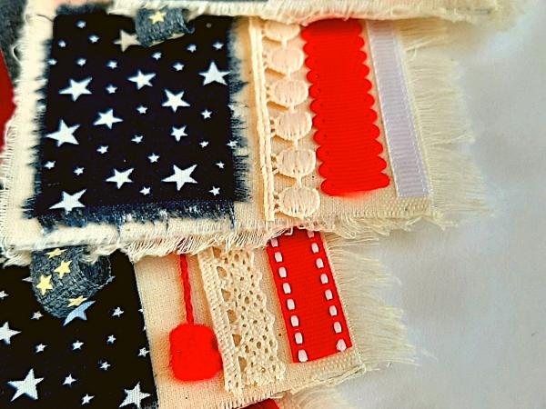 Fringed Bottom American Flag Garland picture