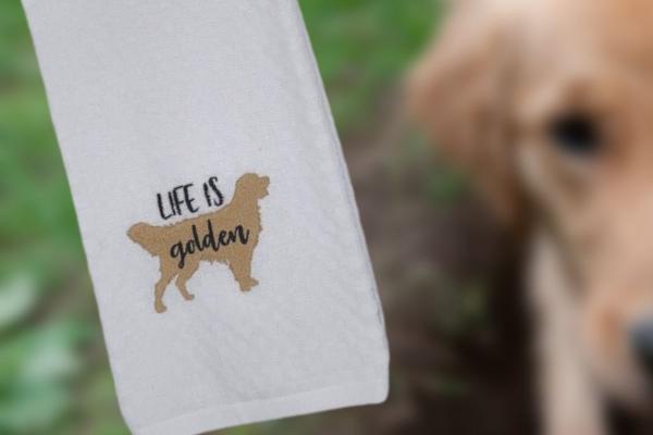 Life is Golden (Retriever) Towel