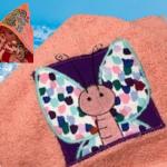 Butterfly Hooded Towel