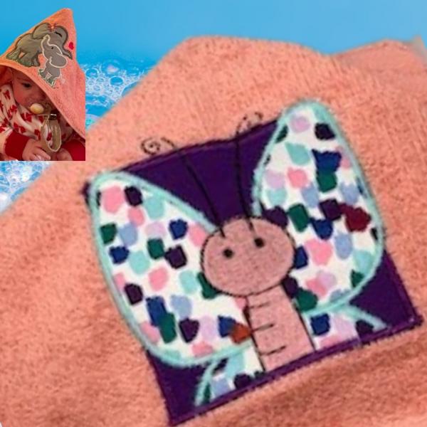 Butterfly Hooded Towel