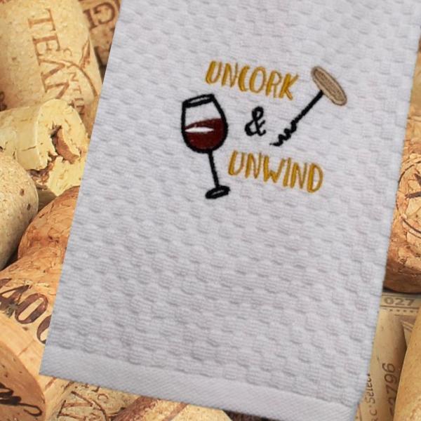 Uncork and Unwind Towel picture